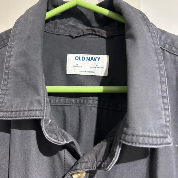 Coton shirt for mâle, médium. Charcoal - Picture 2 of 3